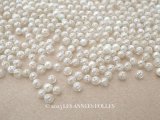 アンティーク スフレビーズ オーロラ加工  極小 吹きガラス製 ビーズ 4mm  53g