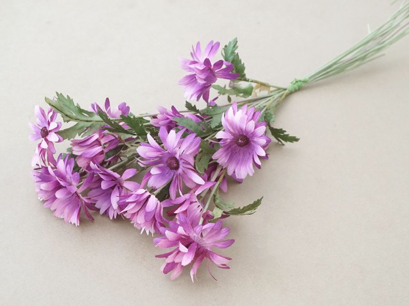 画像3: アンティーク 大きなブーケ クリザンテム 布花 ラベル付