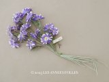 アンティーク 大きなブーケ クリザンテム 布花 ラベル付