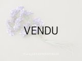 アンティーク 大きなブーケ クリザンテム 布花 ラベル付