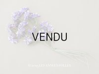 アンティーク 大きなブーケ クリザンテム 布花 ラベル付