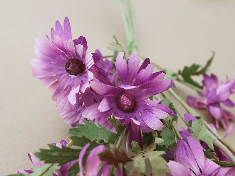 画像5: アンティーク 大きなブーケ クリザンテム 布花 ラベル付