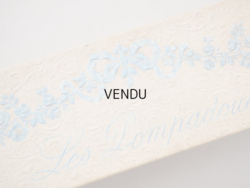 画像3: アンティーク お菓子箱 薔薇＆リボンのガーランド BONBONS LES POMPADOUR - AU FIDELE BERGER PARIS  -