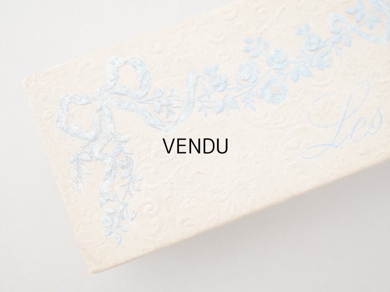 画像2: アンティーク お菓子箱 薔薇＆リボンのガーランド BONBONS LES POMPADOUR - AU FIDELE BERGER PARIS  -