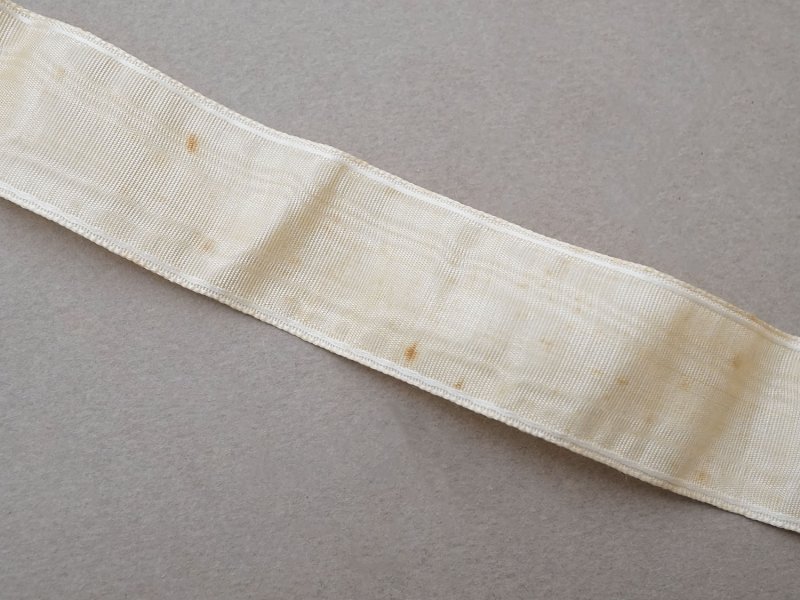画像6: アンティーク シルクリボン アイボリー グログラン 3.9m 2.8cm幅