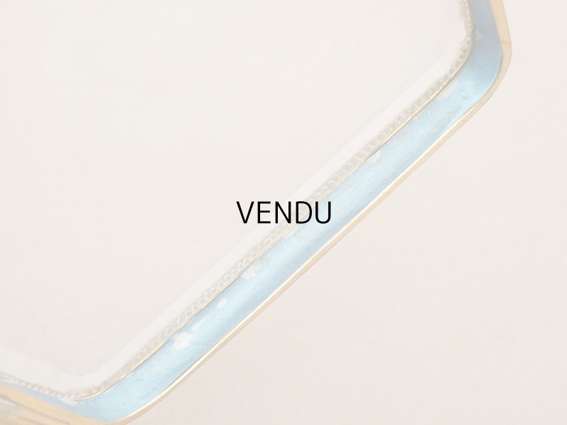 画像16: 19世紀中頃 アンティーク 大きなジュエリーケース スモーキーブルーのシルククッション 20.2×17.5cm