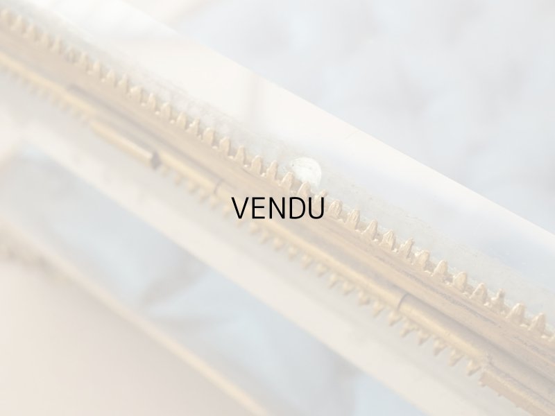 画像18: 19世紀中頃 アンティーク 大きなジュエリーケース スモーキーブルーのシルククッション 20.2×17.5cm