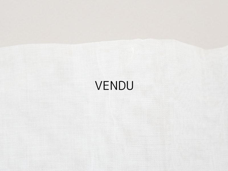 画像7: アンティーク 幅広 ドレスの裾  プリーツ入り レース付 1.3m 20.2cm幅 コットンオーガンジー