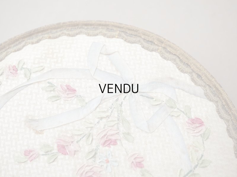 画像4: ＊蚤の市＊アンティーク 薔薇＆リボンのガーランドのお菓子箱 