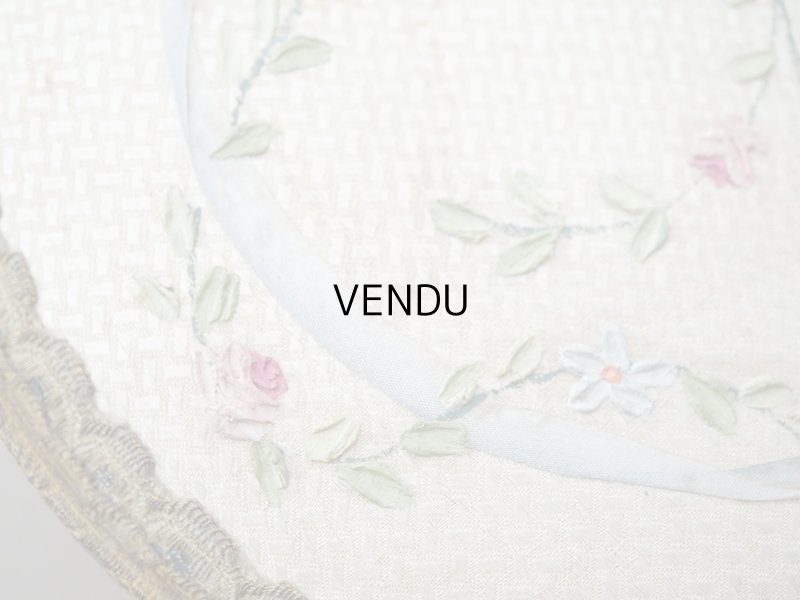 画像6: ＊蚤の市＊アンティーク 薔薇＆リボンのガーランドのお菓子箱 