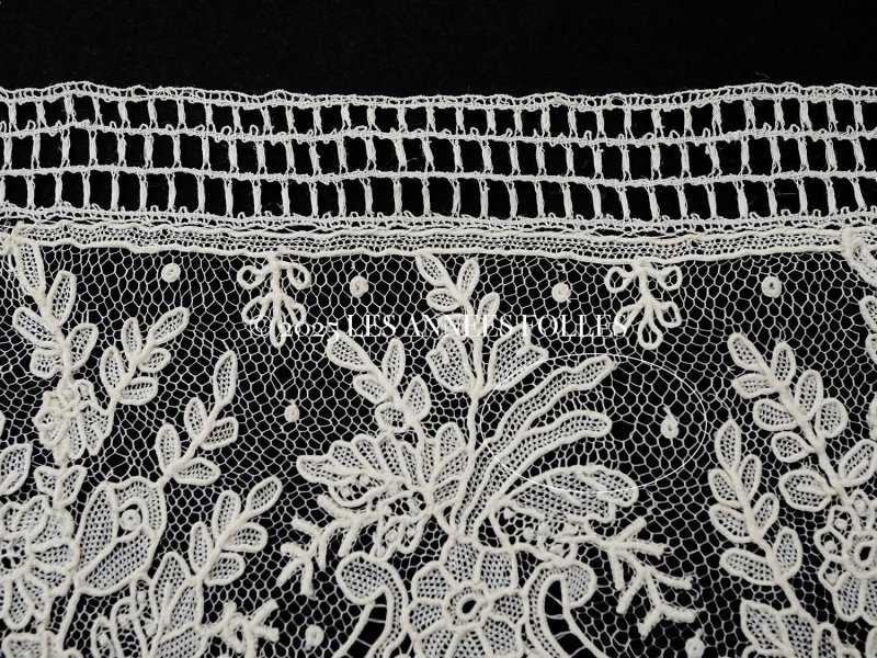 画像17: 19世紀末 アンティーク ニードルレース ポワンドガーズのボーダー 4.25m 10cm幅【ポワン・ド・ガーズ】 