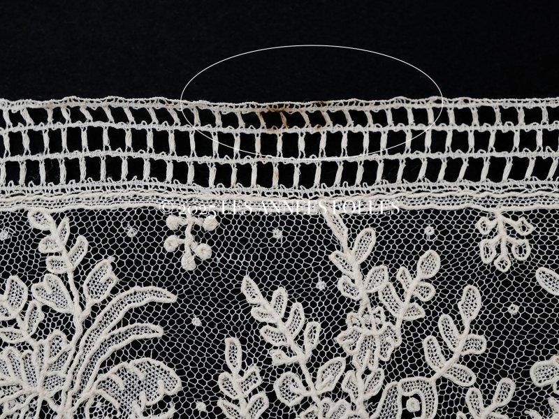 画像15: 19世紀末 アンティーク ニードルレース ポワンドガーズのボーダー 4.25m 10cm幅【ポワン・ド・ガーズ】 