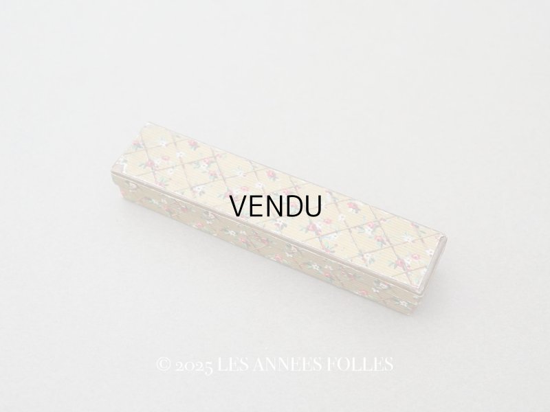 画像1: アンティーク 花模様のジュエリーボックス 