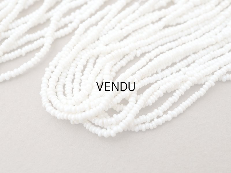 画像4: アンティーク 極小 シードビーズ クリーム色 1cm=12粒 キャビアビーズ マイクロビーズ