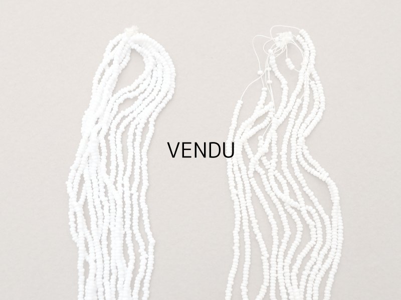 画像5: アンティーク 極小 シードビーズ クリーム色 1cm=12粒 キャビアビーズ マイクロビーズ