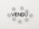 アンティーク ドール用 8mm シルク製 黒 くるみボタン 黒 極小 10ピースのセット