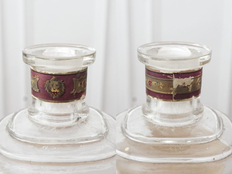 画像3: 19世紀末 アンティーク 菫のガーランド パフュームボトル ルーブル百貨店 LOTION VIOLETTE IMPERIALE - GRANDS MAGASINS DU LOUVRE PARIS -