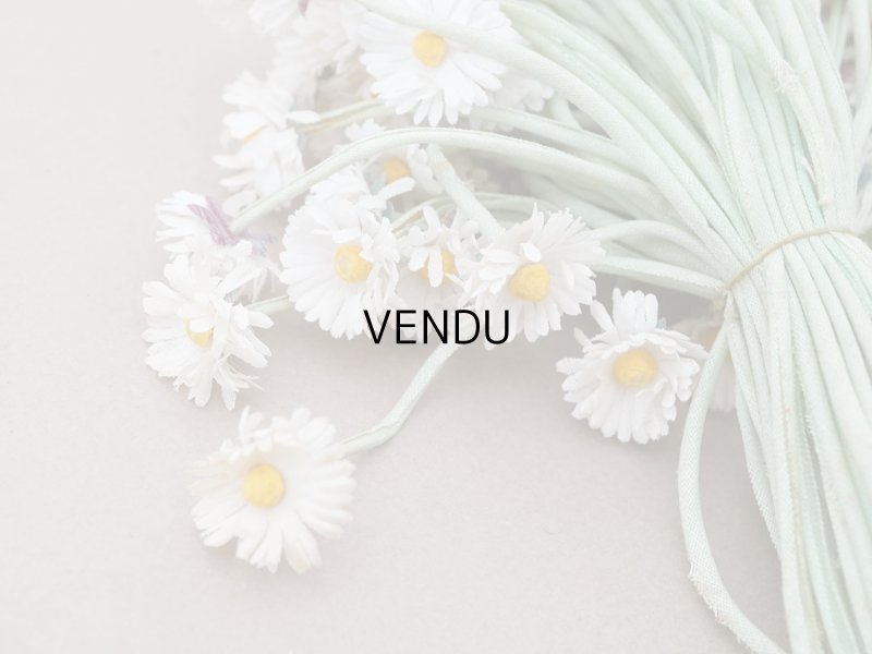 画像9: アンティーク デイジーの布花 大きなブーケ 約80輪