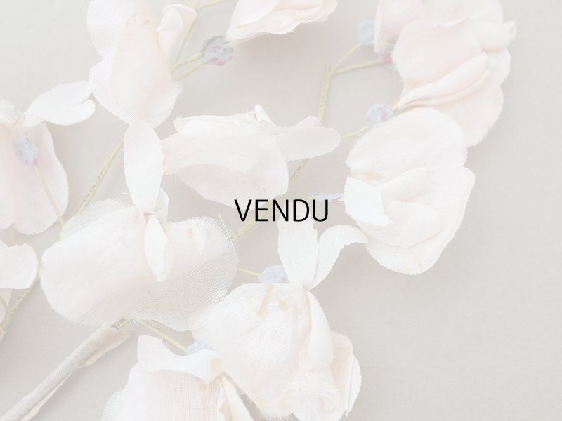 画像34: アンティーク 布花 大きなブーケ パウダーピンク