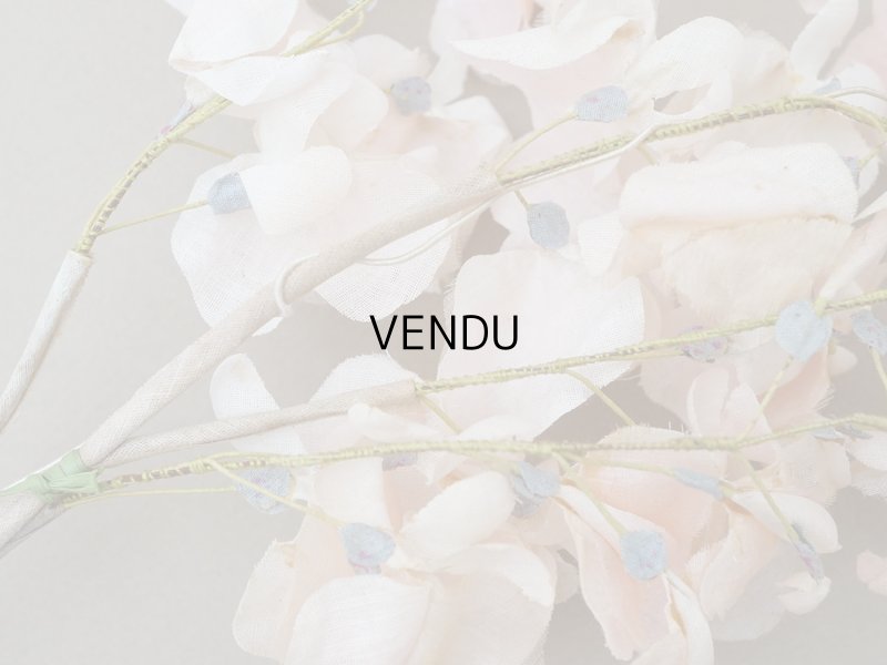 画像7: アンティーク 布花 大きなブーケ パウダーピンク