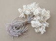 画像2: アンティーク ヒヤシンスの布花 大きなブーケ オフホワイト (2)