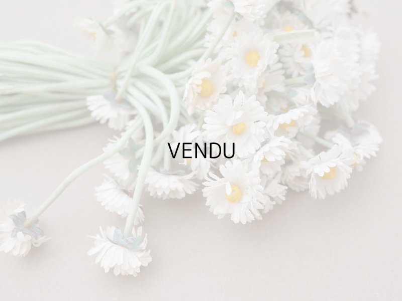 画像7: アンティーク デイジーの布花 大きなブーケ 約80輪