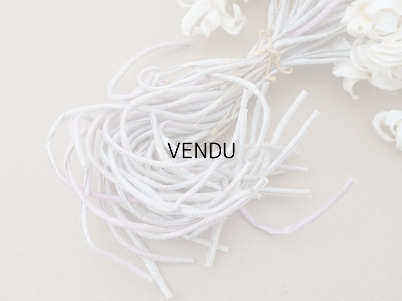 画像3: アンティーク ヒヤシンスの布花 大きなブーケ オフホワイト