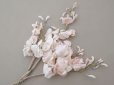 画像27: アンティーク 布花 大きなブーケ パウダーピンク