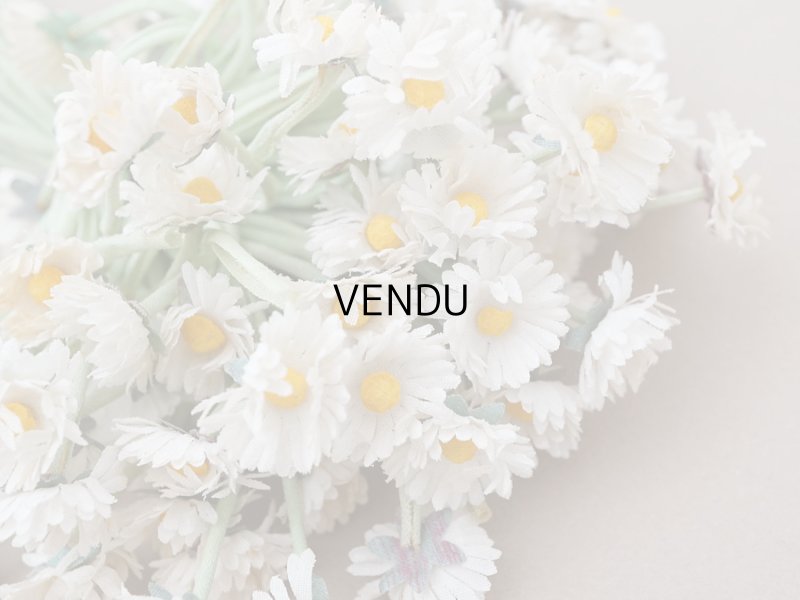 画像6: アンティーク デイジーの布花 大きなブーケ 約80輪