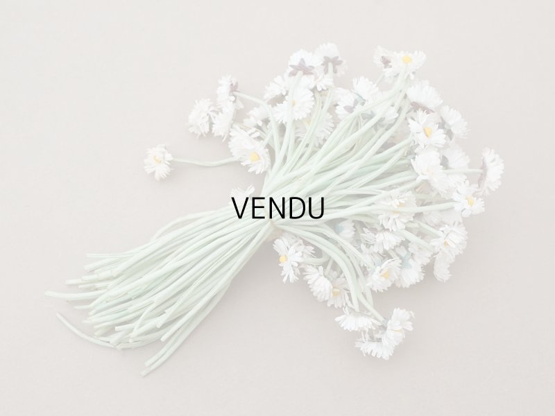 画像8: アンティーク デイジーの布花 大きなブーケ 約80輪