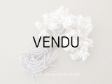 アンティーク ヒヤシンスの布花 大きなブーケ オフホワイト