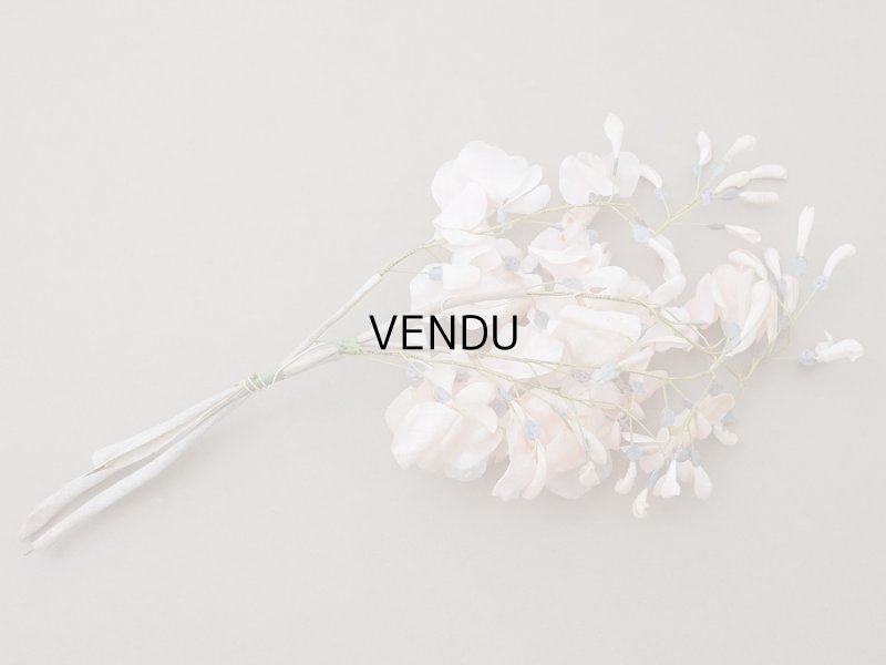 画像6: アンティーク 布花 大きなブーケ パウダーピンク