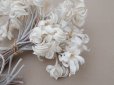 画像5: アンティーク ヒヤシンスの布花 大きなブーケ オフホワイト