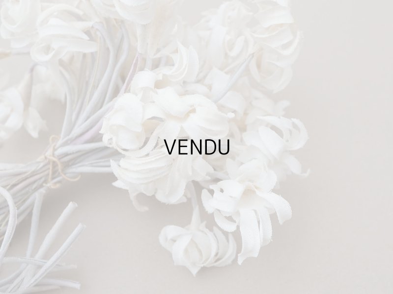 画像5: アンティーク ヒヤシンスの布花 大きなブーケ オフホワイト