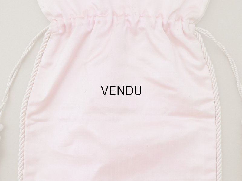 画像10: アンティーク 鈴蘭 お菓子袋  シルク製 オモニエール パウダーピンク ハンドペイント