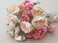 画像6: アンティーク 薔薇＆デイジーの布花 ブーケ 約44輪