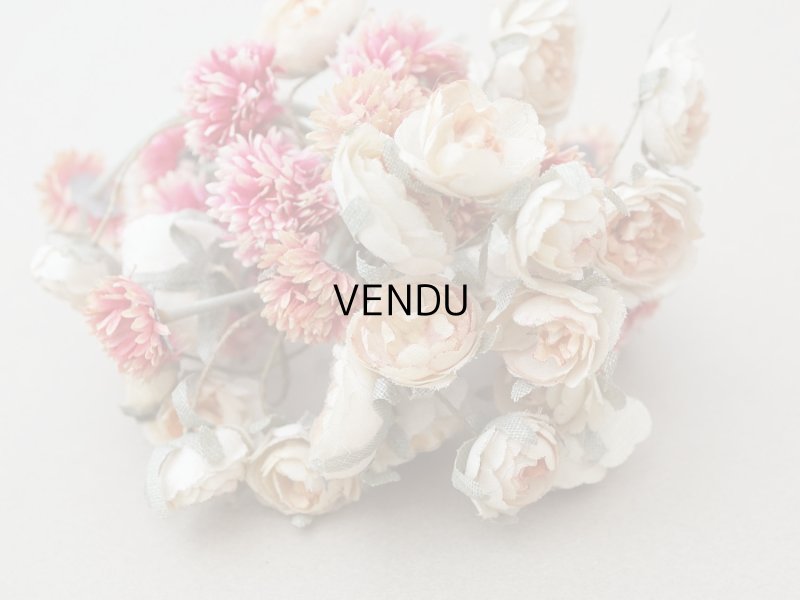 画像7: アンティーク 薔薇&デイジーの布花 ブーケ 約44輪