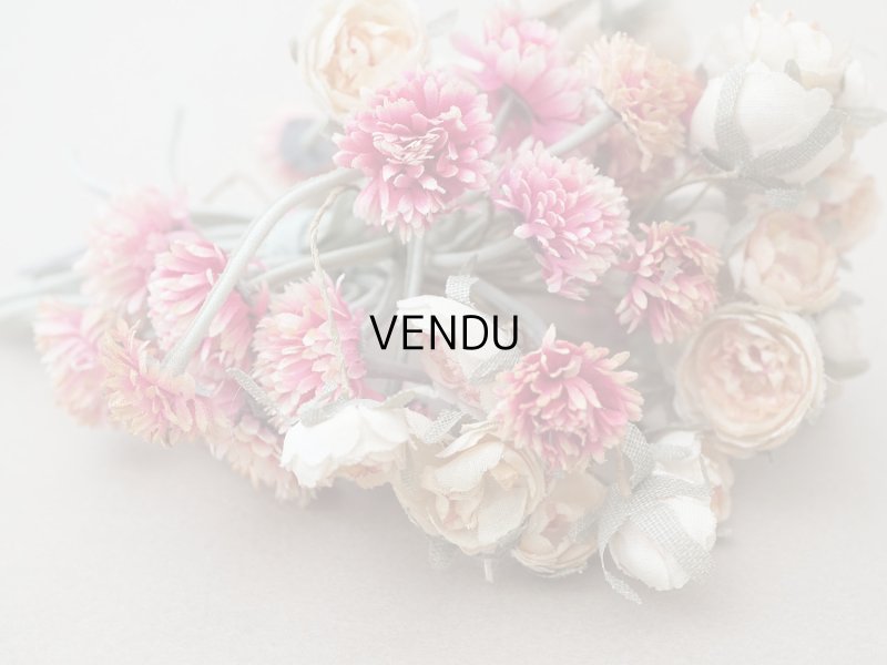 画像8: アンティーク 薔薇&デイジーの布花 ブーケ 約44輪