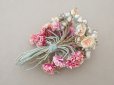 画像10: アンティーク 薔薇＆デイジーの布花 ブーケ 約44輪