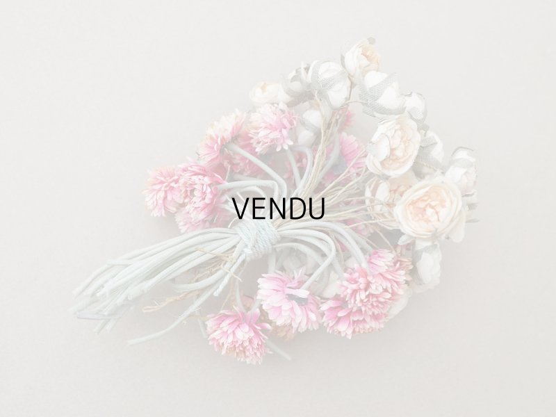 画像10: アンティーク 薔薇&デイジーの布花 ブーケ 約44輪