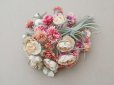 画像2: アンティーク 薔薇＆デイジーの布花 ブーケ 約44輪 (2)