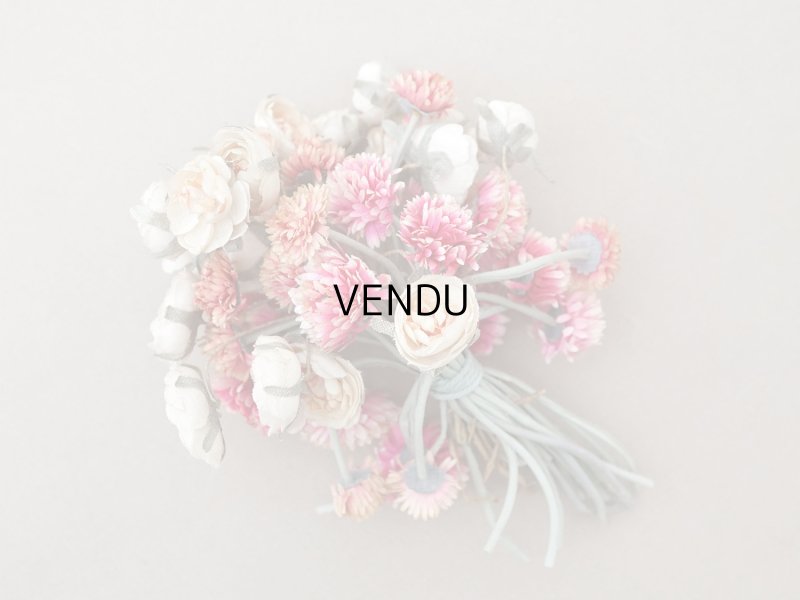 画像3: アンティーク 薔薇&デイジーの布花 ブーケ 約44輪