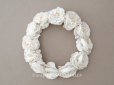 画像2: アンティーク 白薔薇のティアラ 布花 花冠 オフホワイト (2)