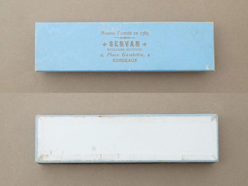 画像2: 1785年創業 ジュエリーショップの紙箱 ジュエリーボックス - SERVAN BORDEAUX -
