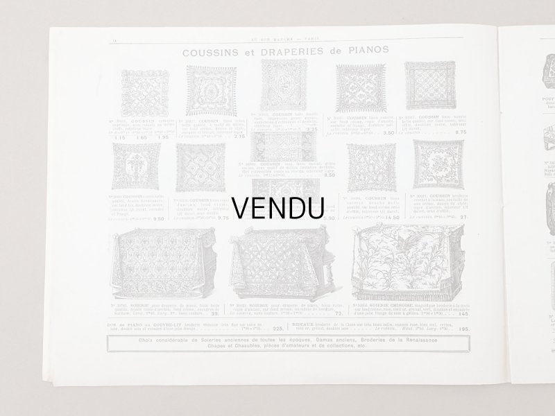 画像8: アンティーク ボンマルシェのカタログ インテリア用ファブリック&パスパントリー TISSU POUR AMEUBLEMENTS - AU BON MARCHE -