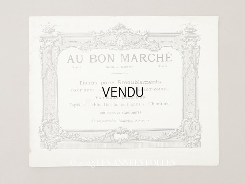 画像1: アンティーク ボンマルシェのカタログ インテリア用ファブリック＆パスパントリー TISSU POUR AMEUBLEMENTS - AU BON MARCHE -