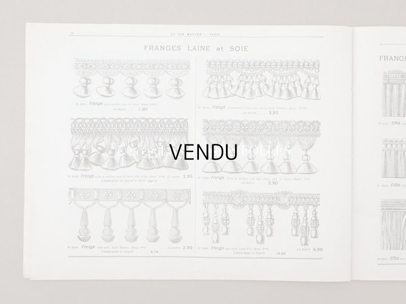 画像11: アンティーク ボンマルシェのカタログ インテリア用ファブリック&パスパントリー TISSU POUR AMEUBLEMENTS - AU BON MARCHE -