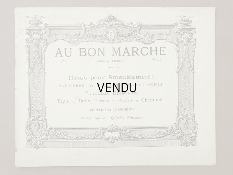 画像2: アンティーク ボンマルシェのカタログ インテリア用ファブリック＆パスパントリー TISSU POUR AMEUBLEMENTS - AU BON MARCHE -