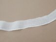 画像4: アンティーク スカラップレース ドット刺繍入り コットンオーガンジー 4cm幅 4〜4.7m