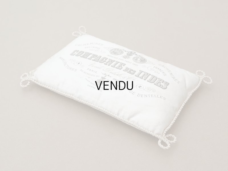 画像10: 19世紀末 アンティーク シルク製 クッション シルククッション COMPAGNIE DES INDES